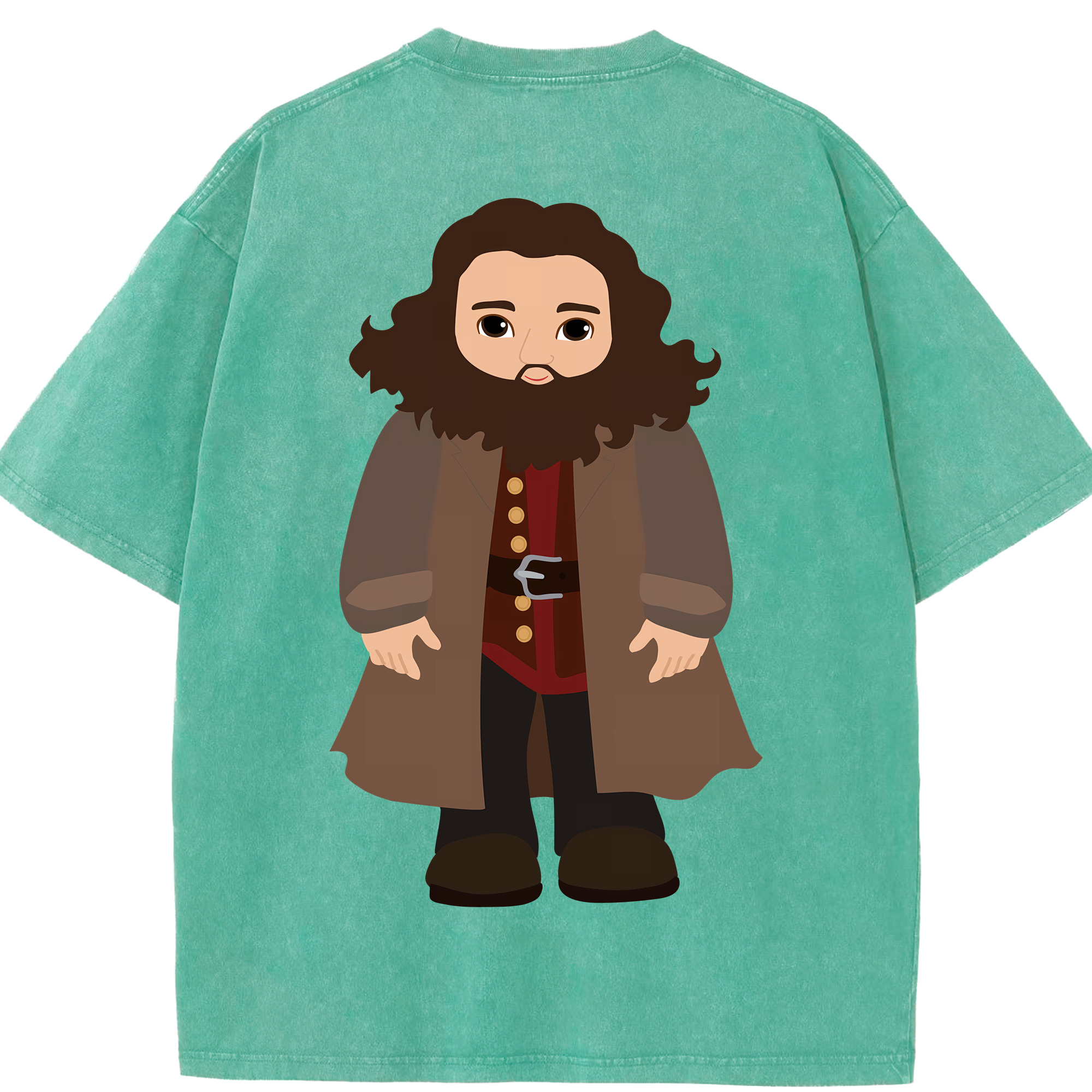 （画像用） Harry Potter ハリー・ポッターシリーズ 綿100% ヴィンテージ風 半袖Tシャツ（背面プリント）